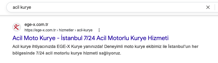 Ege-X — hedef anahtar kelime sıralama görseli 2